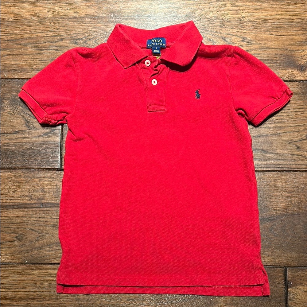 Polo by Ralph Lauren Red Polo Shirt with Embroidered Logo